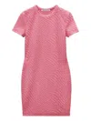 Alexander Wang Short-sleeve Logo-embossed Dress