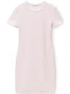 Alexander Wang Logo-embossed Mini Knitted Dress In Rosa