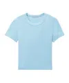 Alexander Wang Logo-jacquard T-shirt In Blue