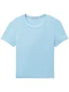 Alexander Wang Logo-jacquard T-shirt In Blue