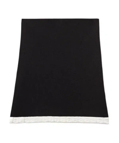 Alexander Wang Logo-jacquard Trim Mini Skirt In Black
