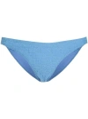 Alexander Wang Bikini Bottom In Textured Logo Jersey In Blue
