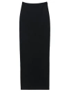 Alexander Wang Logo Maxi Skirt In Black