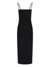 Alexander Wang Robe Longue Moulante In Black
