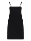 Alexander Wang Robe Mini Moulante À Strass In Black