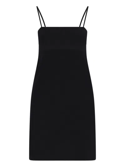 Alexander Wang Logo Mini Dress In Black