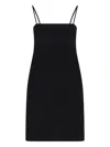 Alexander Wang Robe Mini Moulante À Strass In Black