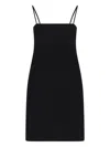 Alexander Wang Mini Dress With Contrasting Crystal In Black