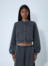 Alexander Wang Women Logo Motif Cardigan In Gray