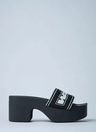 Alexander Wang Logo Motif Platform Sandals