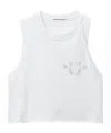 Alexander Wang Logo-print Tank Top In White