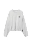 Alexander Wang Gender Inclusive Heaven On Earth Embroidered Sweatshirt In Gray