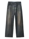 Alexander Wang Logo-patch Jeans In Black