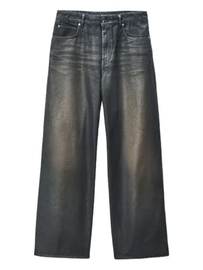 Alexander Wang Logo-patch Jeans In Black