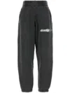 Alexander Wang Cotton Joggers With Elastic Waistband And Cuffs In Grey