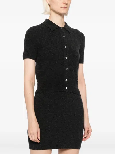 Alexander Wang Logo-patched Top In Black