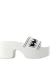Alexander Wang Logo Platform Sandals