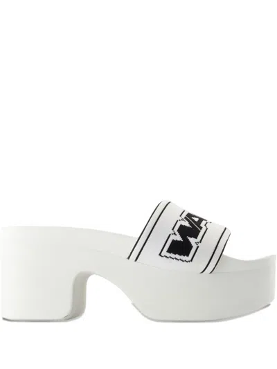 Alexander Wang Logo Platform Sandals