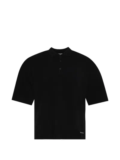 Alexander Wang Logo Polo Shirt In Black