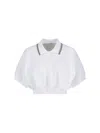 Alexander Wang Logo Polo Shirt In White