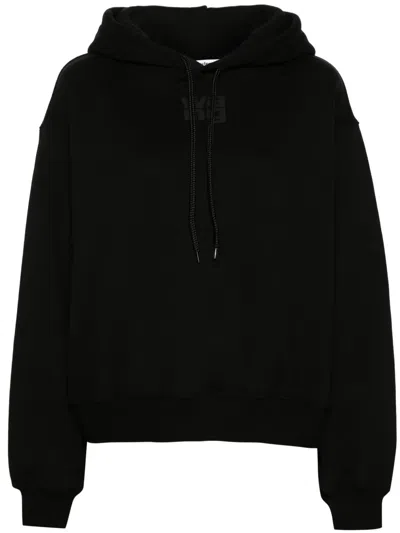 Alexander Wang Black Puff Logo Hoodie