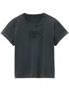 Alexander Wang Logo-print Cotton T-shirt In Black