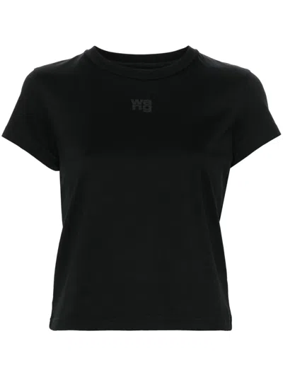 ALEXANDER WANG LOGO-PRINT COTTON T-SHIRT