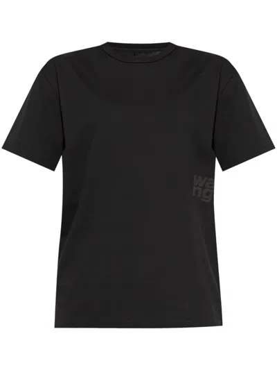 ALEXANDER WANG LOGO-PRINT COTTON T-SHIRT