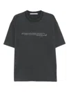 Alexander Wang Logo-print Cotton T-shirt In Gray