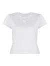 Alexander Wang Logo-print Cotton T-shirt In Grey