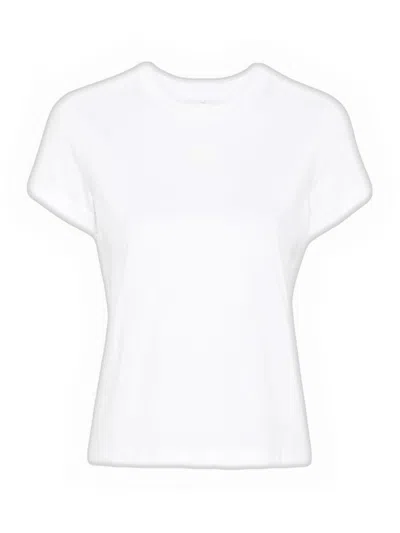 Alexander Wang Logo Print Cotton T-shirt White In Multi
