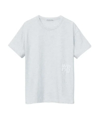 Alexander Wang Logo-print Cotton T-shirt In White