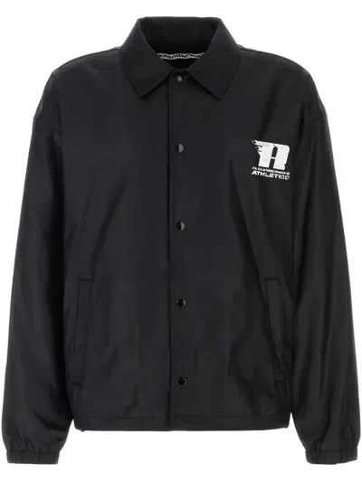 Alexander Wang Logo-print Jacket In Black