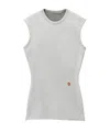 Alexander Wang Logo-print Jersey Mini Dress In White