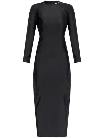 ALEXANDER WANG LOGO-PRINT MIDI DRESS