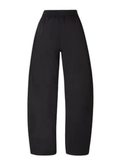 Alexander Wang Logo-print Oversized Track Trousers In Black