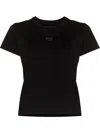 Alexander Wang Cotton T-shirt With Logo In Black