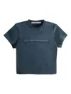 Alexander Wang Logo-print Short-sleeve T-shirt In Blue
