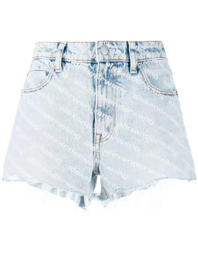 ALEXANDER WANG ALEXANDER WANG LOGO PRINT SHORTS