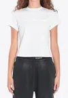 Alexander Wang Fitted Shrunken Tee With Classic Crew Neckline