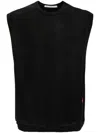 Alexander Wang Logo-print Sleeveless Cotton Knitwear Jumper