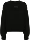 Alexander Wang Logo Print Sweatshirt In Black