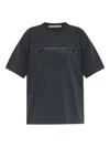 Alexander Wang Logo-print T-shirt In Gray