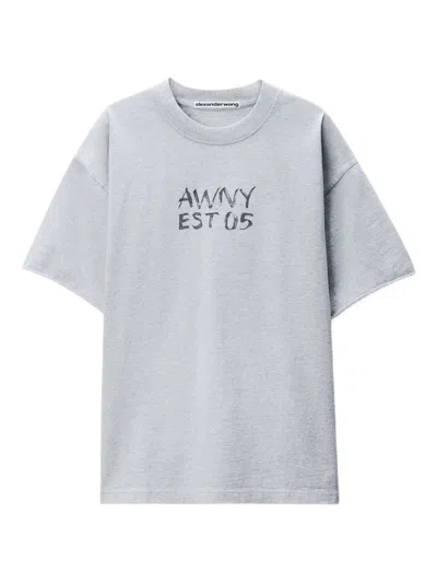 ALEXANDER WANG LOGO-PRINT T-SHIRT