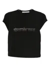 Alexander Wang Logo-print T-shirt In Black