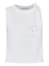 Alexander Wang Logo-print Tank Top In White