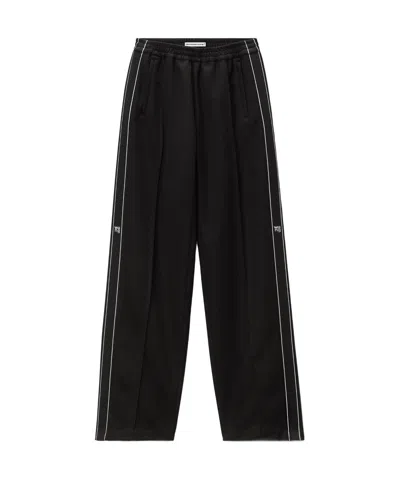 Alexander Wang Logo-print Track Pants In Black