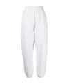 Alexander Wang Puff Logo Sweatpant In Structured Terry In White