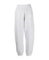 Alexander Wang Logo-print Track Trousers In Gray