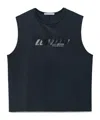 Alexander Wang Logo-print Vest In Blue